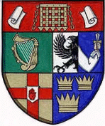 Phriomh Aralt na hirann / Hoof-herout van ire (wapen van die Nasionale Biblioteek van Ierland)
