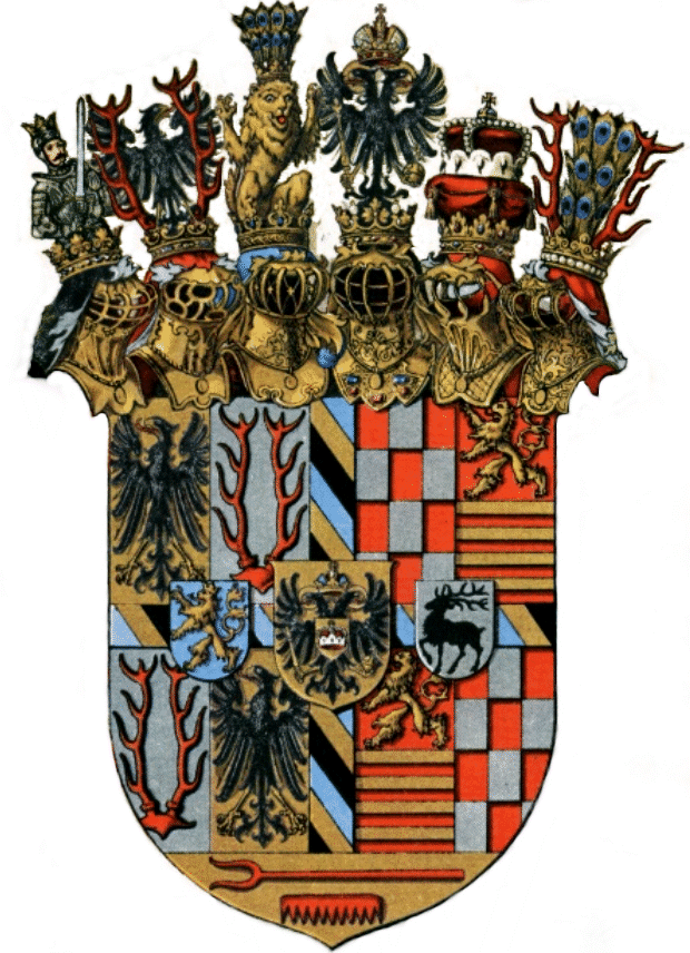 the quarterings and crests of the Frsten of Schwarzburg-Sondershausen