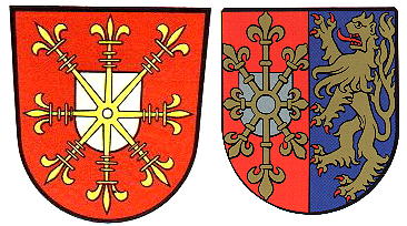 ou en huidige wapens van Kreis Kleve, Nordrhein-Westfalen